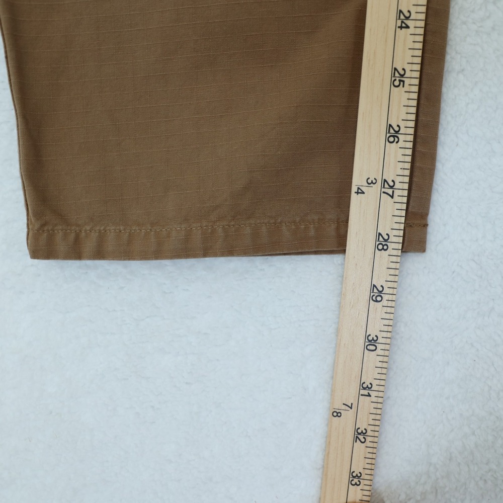 Foret Drip Cargo Pant Men's‎ 30 x 28 Burnt Khaki Cotton Straight Ripstop $160 - Picture 13 of 15